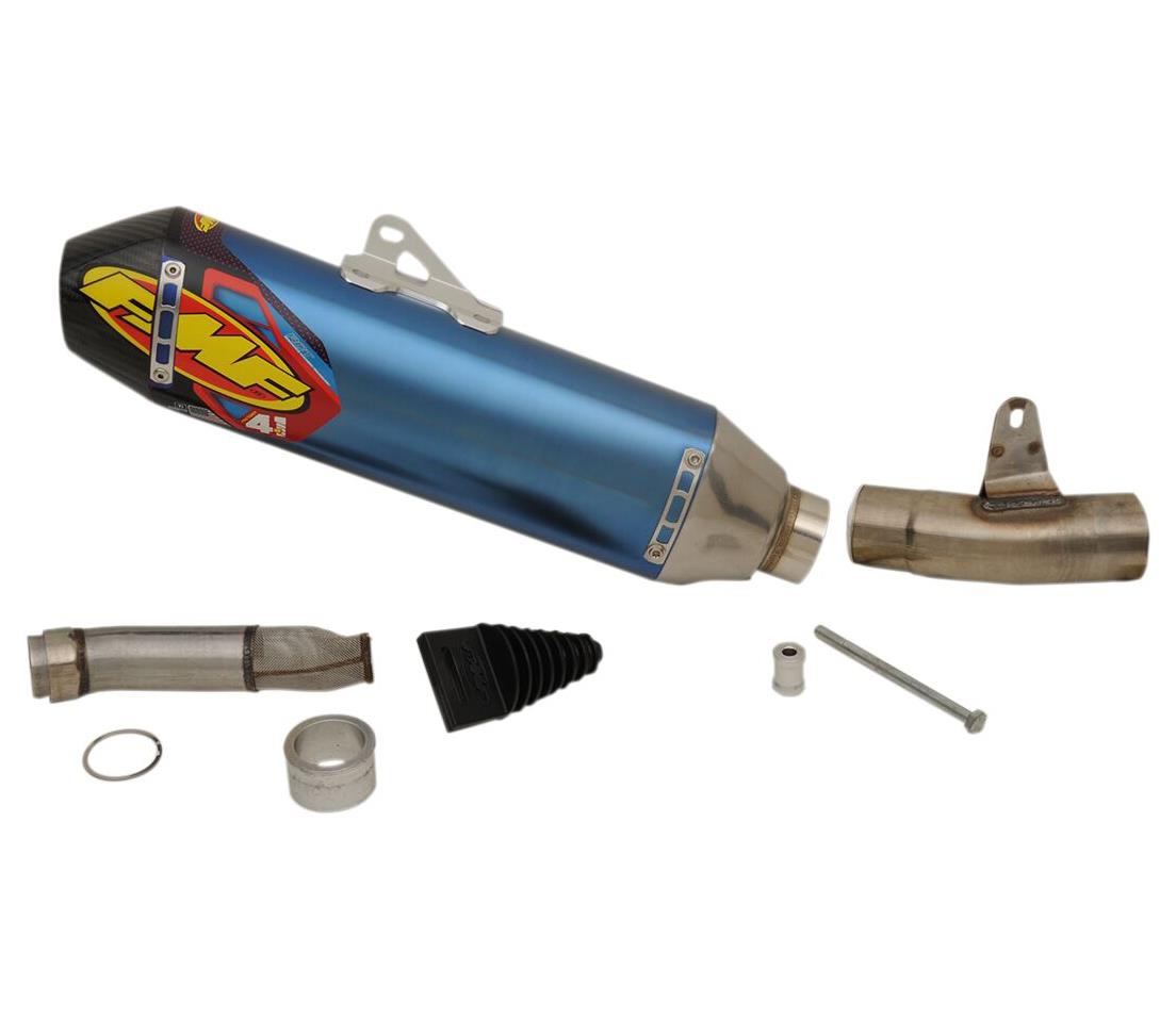 FMF Factory 4.1 RCT Blue Slip-On Carbon End Exhaust Silencer For Honda TRX 450 R Sportrax E-Start 2013-2014